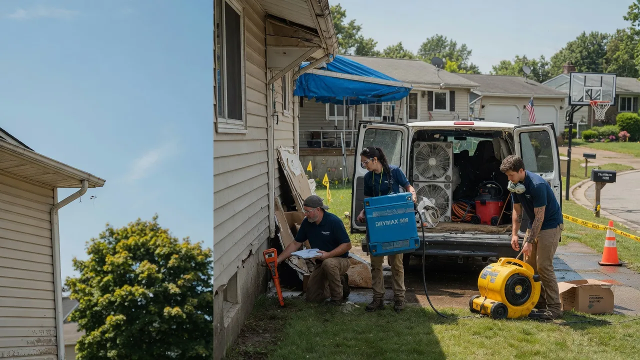 Ceiling Leak Cleanup in Uniopolis, OH near me
