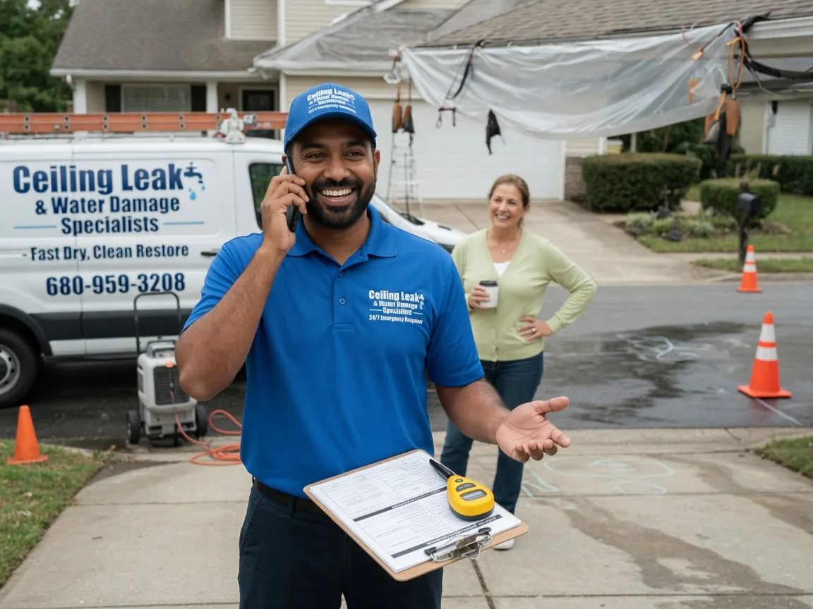Ceiling Leak Cleanup Uniopolis, OH FAQs